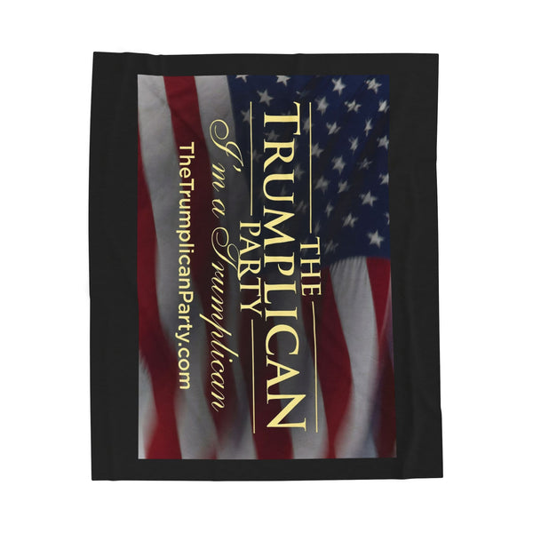 The Trumplican Party™ Velveteen Throw Blanket | D-80