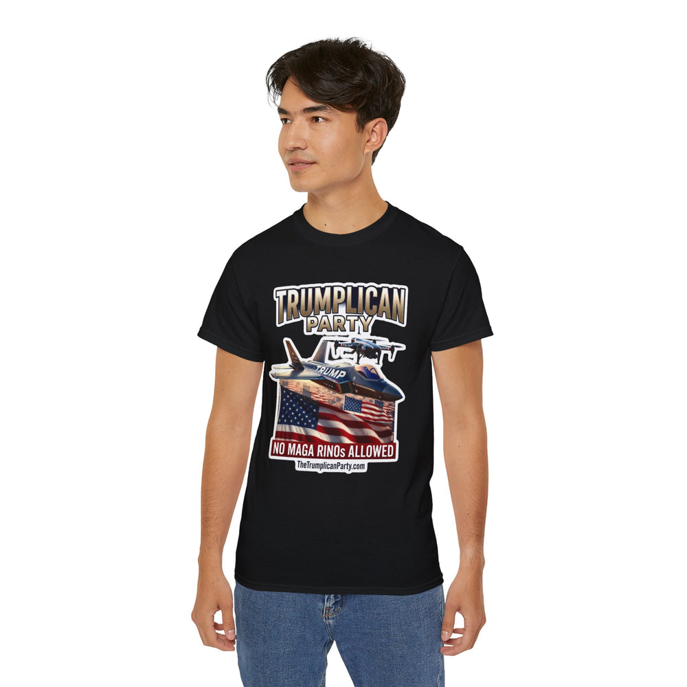 Political T‑Shirt — “Trumpllican Party” No MAGA RINOs Allowed Graphic Tee - Image 5