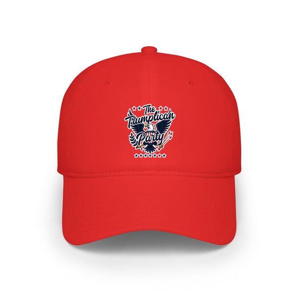 Low Profile Baseball Cap — 'The Trumplicans' Retro Patriotic Logo Hat