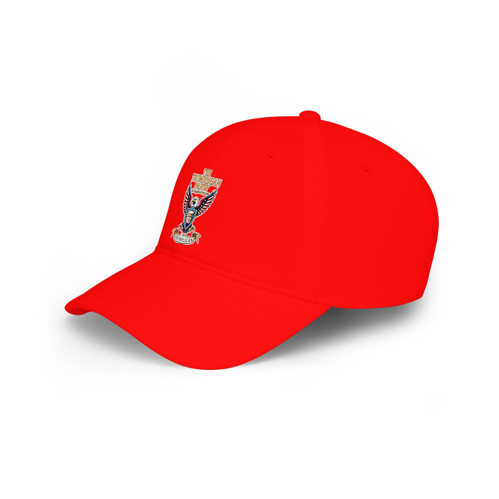 Embroidered Eagle Crest Low Profile Baseball Cap - Image 9