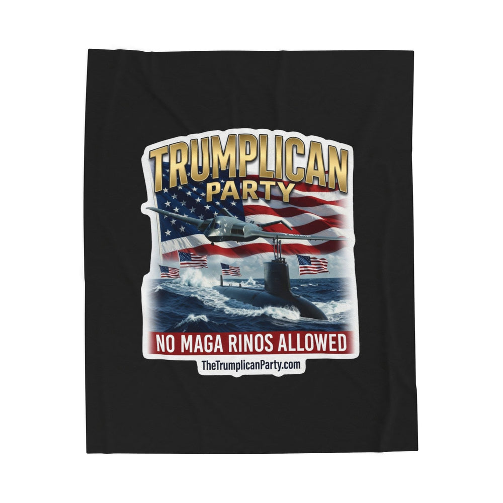 The Trumplican Party™ Velveteen Throw Blanket | D-79 - Image 1