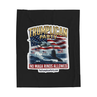 The Trumplican Party™ Velveteen Throw Blanket | D-79 - Image 1
