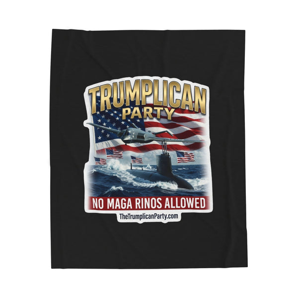 The Trumplican Party™ Velveteen Throw Blanket | D-79