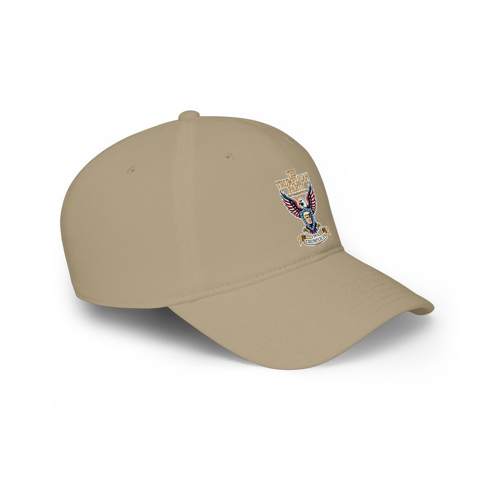 Embroidered Eagle Crest Low Profile Baseball Cap - Image 16