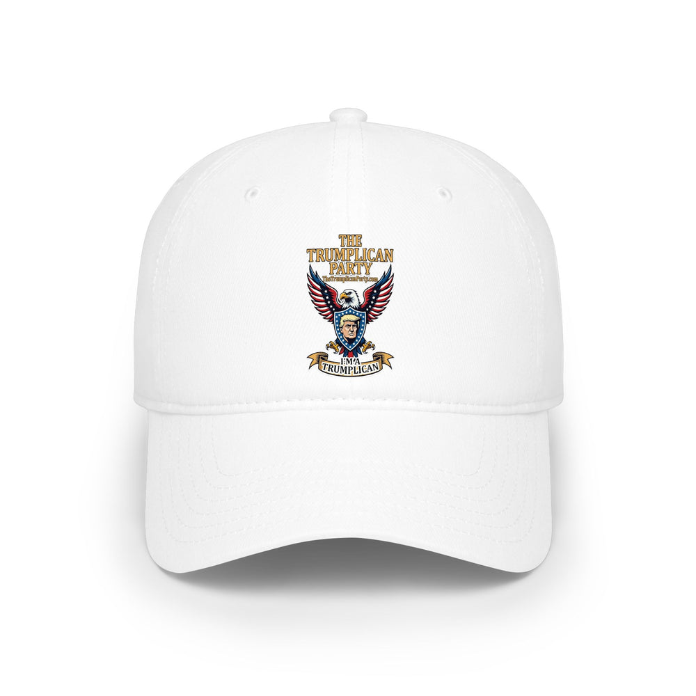 Embroidered Eagle Crest Low Profile Baseball Cap - Image 7