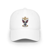 Embroidered Eagle Crest Low Profile Baseball Cap - Image 7