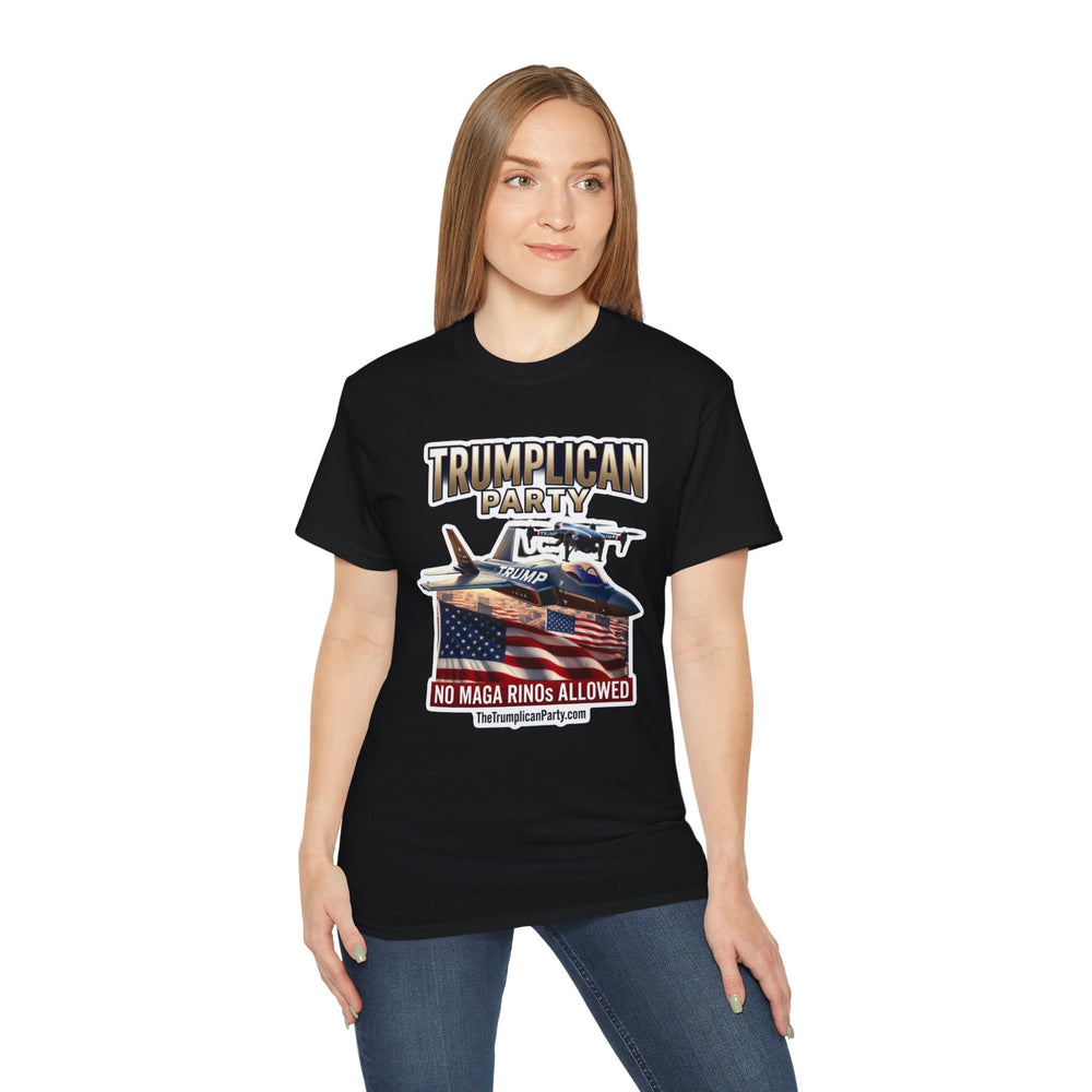 Political T‑Shirt — “Trumpllican Party” No MAGA RINOs Allowed Graphic Tee - Image 3
