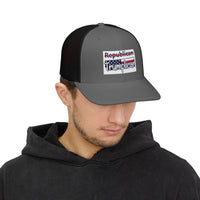 The Trumplican Party™ Mesh Snapback Trucker Cap | D-37 - Image 7