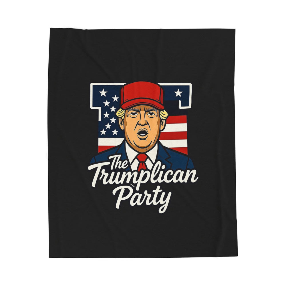The Trumplican Party™ Velveteen Throw Blanket | D-10 - Image 1