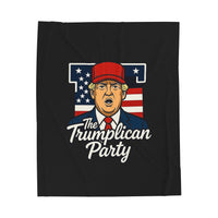 The Trumplican Party™ Velveteen Throw Blanket | D-10 - Image 1