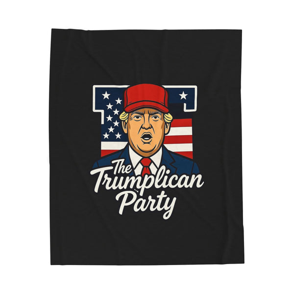 The Trumplican Party™ Velveteen Throw Blanket | D-10