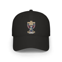 Embroidered Eagle Crest Low Profile Baseball Cap - Image 2