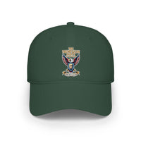 Embroidered Eagle Crest Low Profile Baseball Cap - Image 4