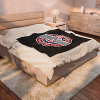 The Trumplican Party™ Velveteen Throw Blanket | D-49 - Image 4