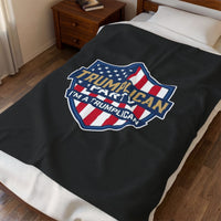 The Trumplican Party™ Velveteen Throw Blanket | D-52 - Image 3