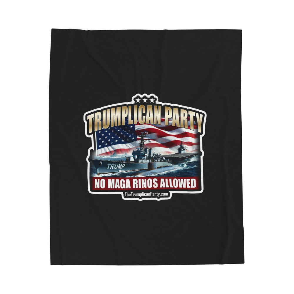 The Trumplican Party™ Velveteen Throw Blanket | D-72 - Image 1