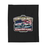 The Trumplican Party™ Velveteen Throw Blanket | D-72 - Image 1