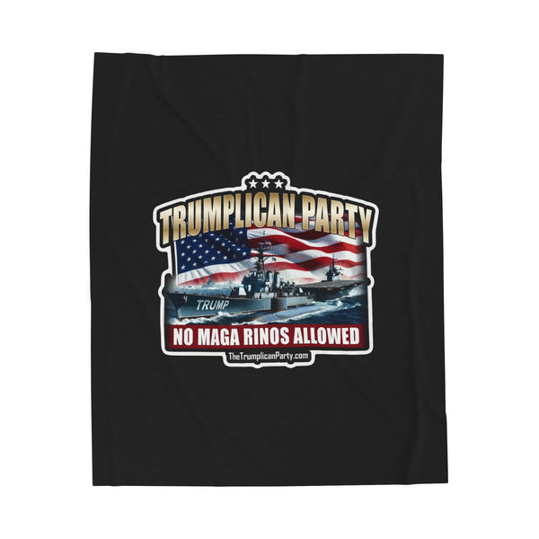 The Trumplican Party™ Velveteen Throw Blanket | D-72