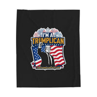 The Trumplican Party™ Velveteen Throw Blanket | D-46 - Image 1