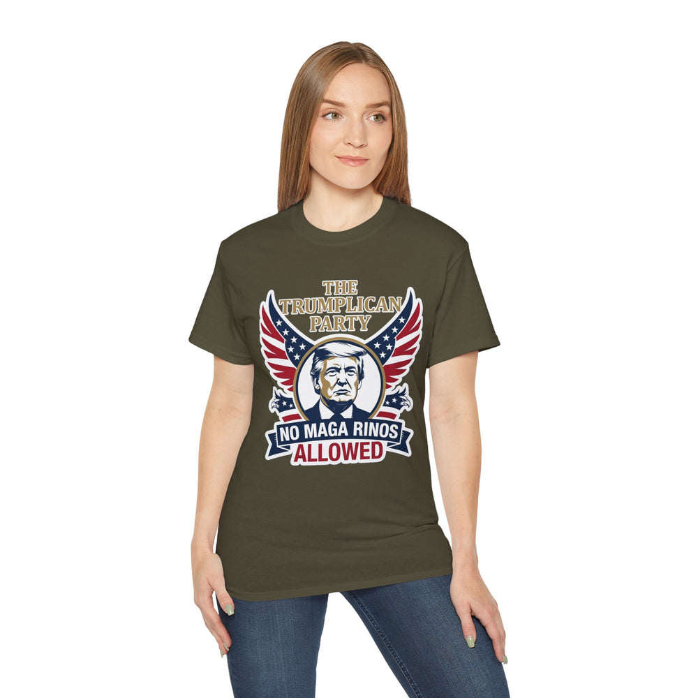 Trumplican Party T‑Shirt – "No MAGA RINOS Allowed" Patriotic Tee - Image 28