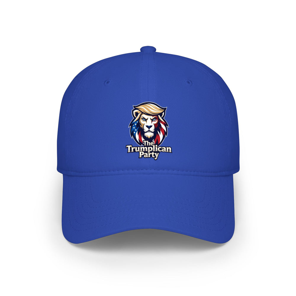 Low Profile Baseball Cap — 'Truipplican Party' Lion Logo Red Hat - Image 5
