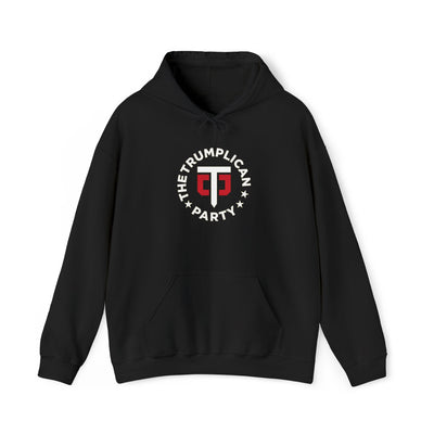 Minimal Bracket Logo Hoodie - Small Red Graphic PulloverThe Trumplican Party™ Unisex Hoodie | D-3