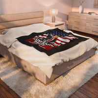 The Trumplican Party™ Velveteen Throw Blanket | D-41 - Image 4