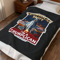 The Trumplican Party™ Velveteen Throw Blanket | D-74 - Image 3