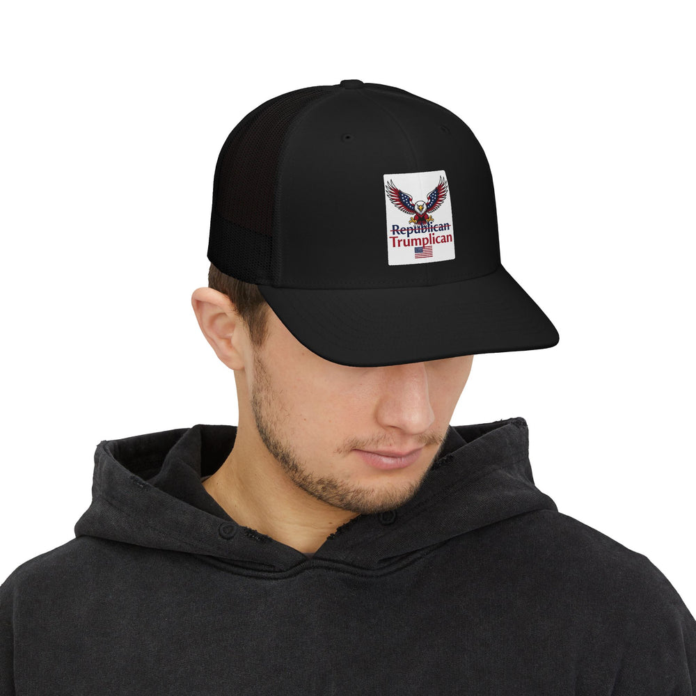 The Trumplican Party™ Mesh Snapback Trucker Cap | D-11 - Image 11