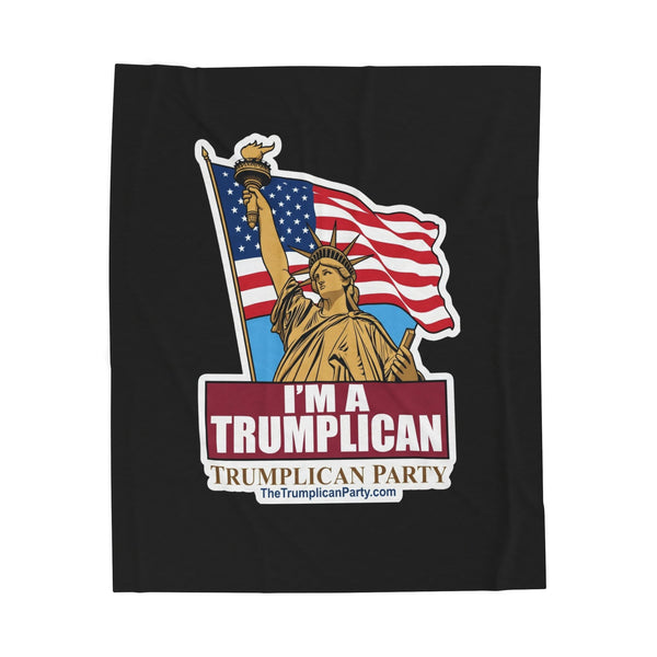 The Trumplican Party™ Velveteen Throw Blanket | D-47