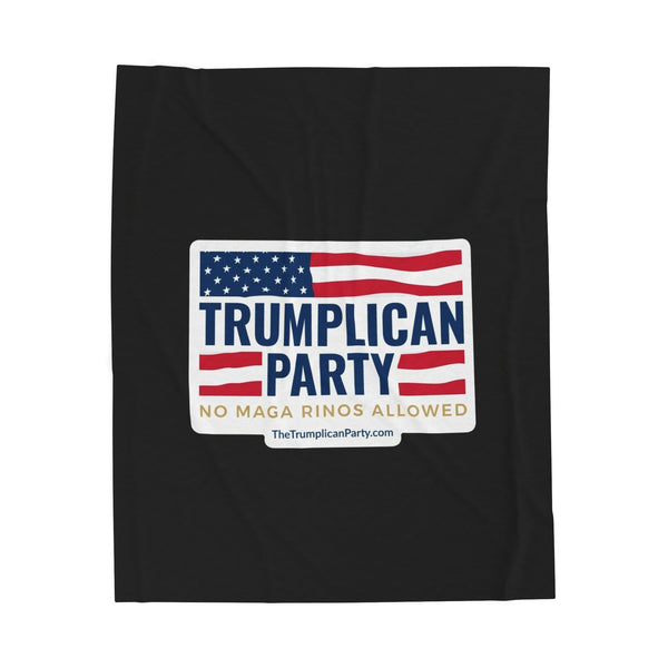 The Trumplican Party™ Velveteen Throw Blanket | D-48