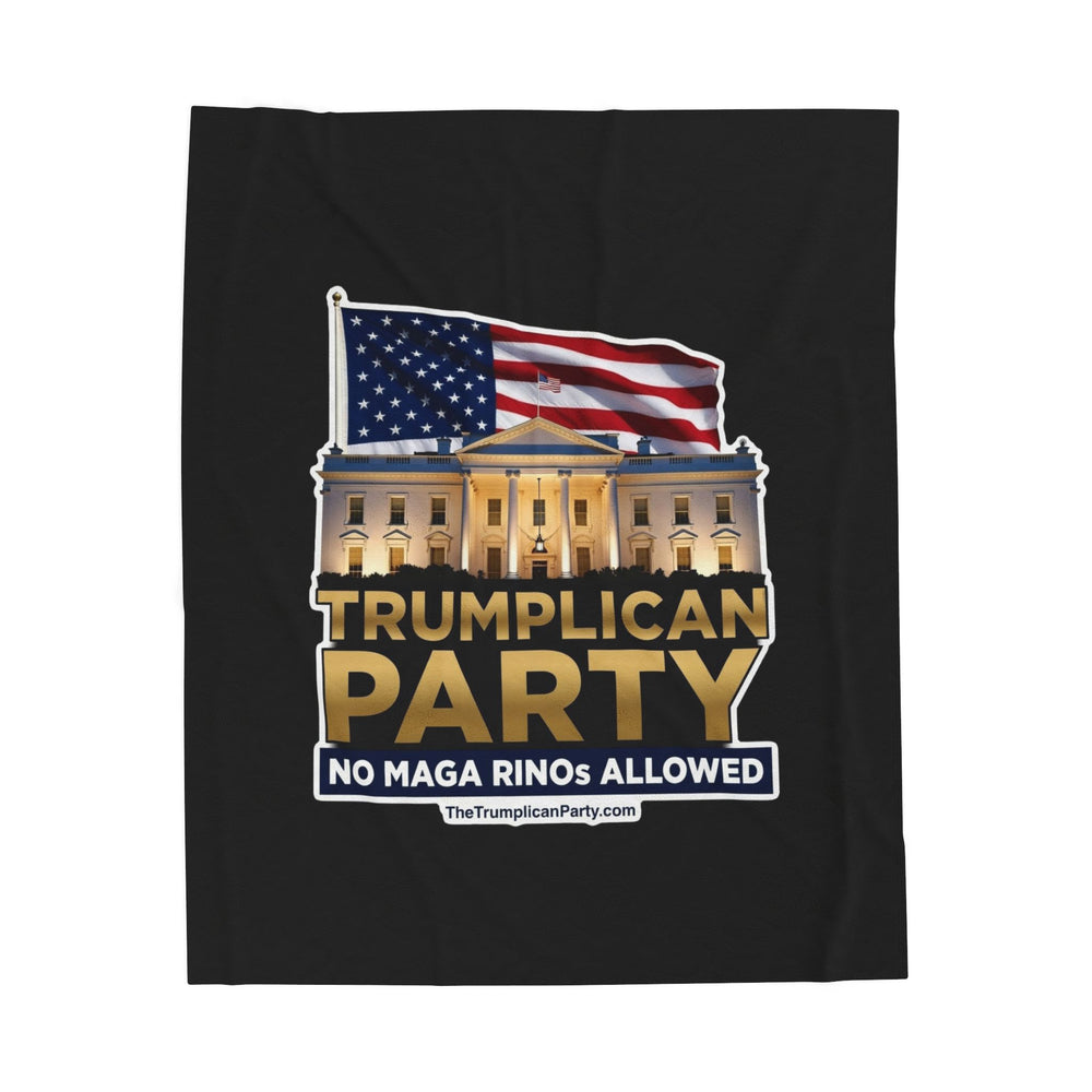 The Trumplican Party™ Velveteen Throw Blanket | D-62 - Image 1