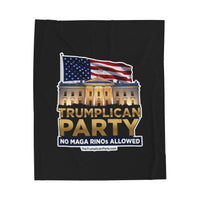 The Trumplican Party™ Velveteen Throw Blanket | D-62 - Image 1