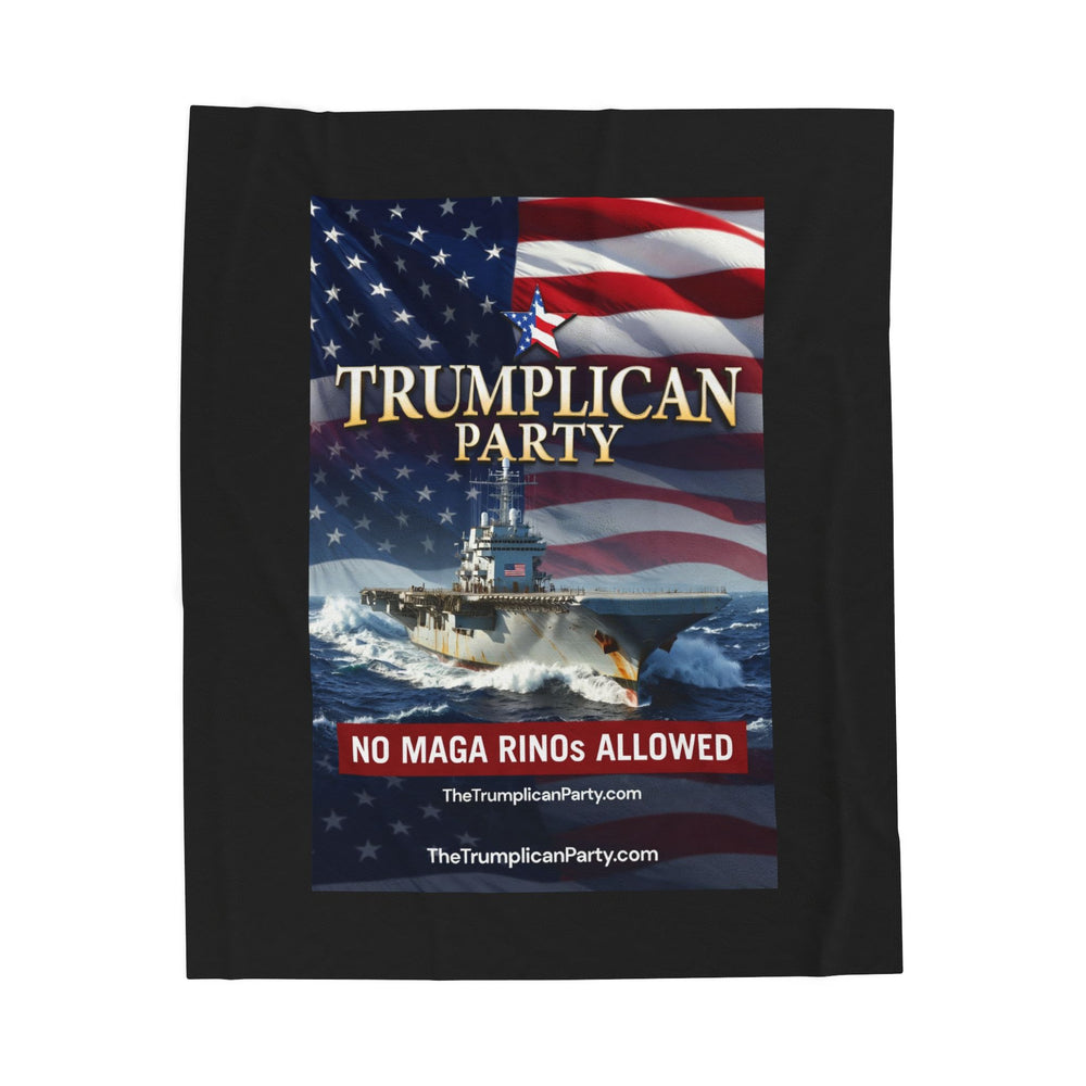 The Trumplican Party™ Velveteen Throw Blanket | D-40 - Image 1