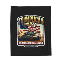 The Trumplican Party™ Velveteen Throw Blanket | D-65 - Image 1