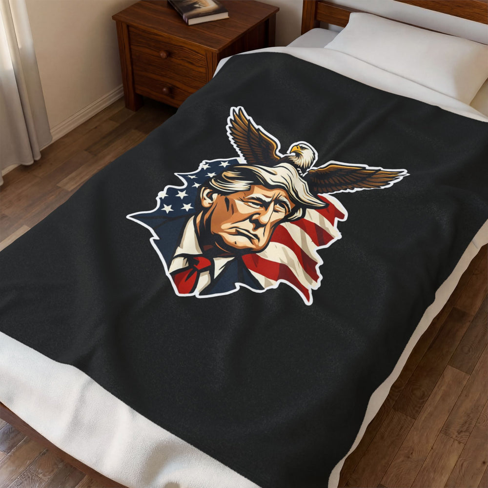 The Trumplican Party™ Velveteen Throw Blanket | D-29 - Image 3