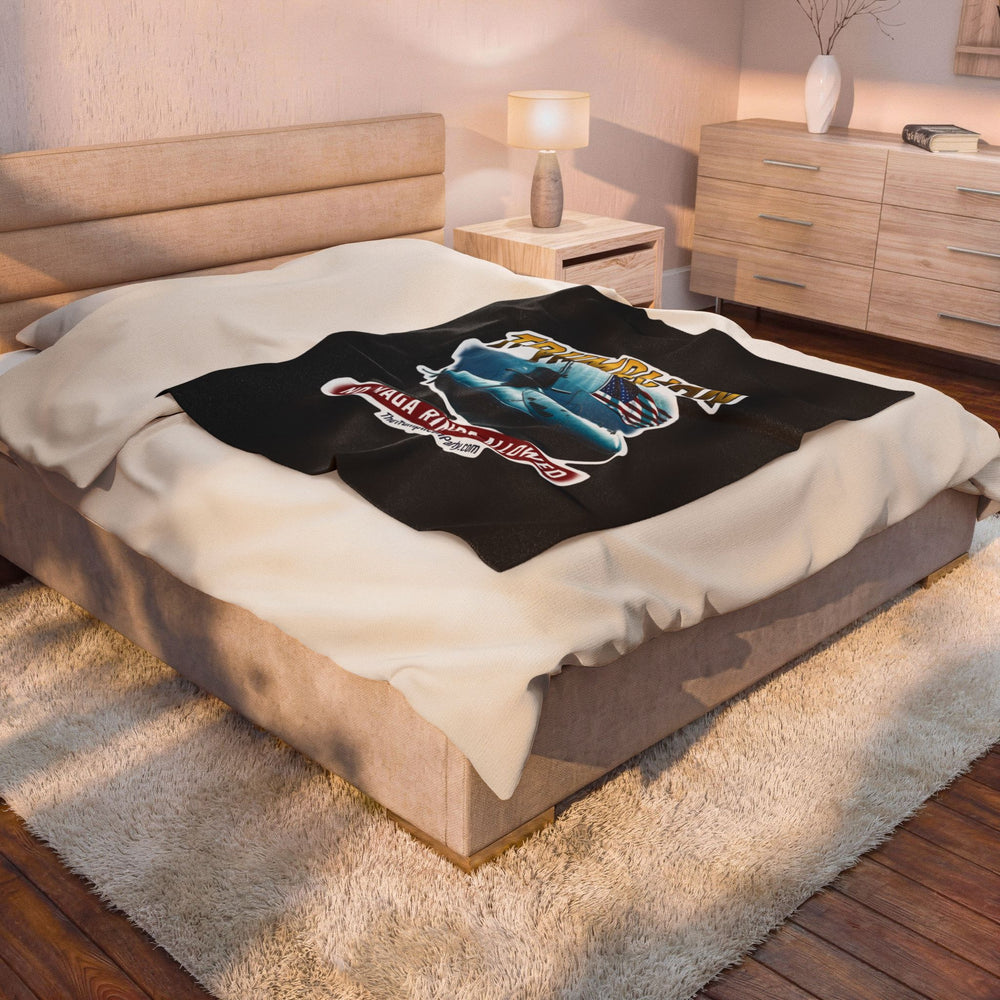 The Trumplican Party™ Velveteen Throw Blanket | D-71 - Image 4