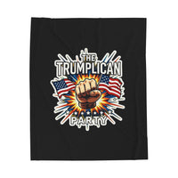 The Trumplican Party™ Velveteen Throw Blanket | D-9 - Image 1