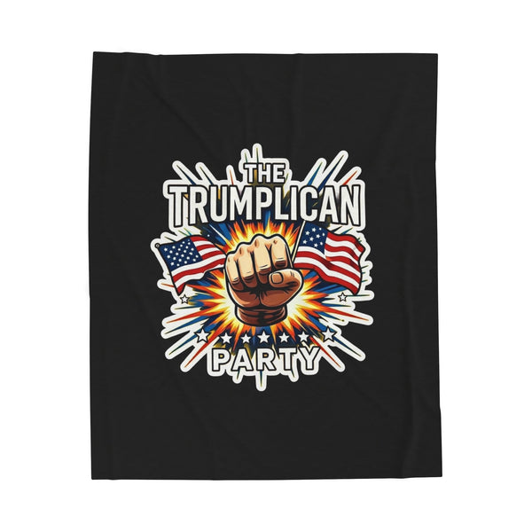 The Trumplican Party™ Velveteen Throw Blanket | D-9