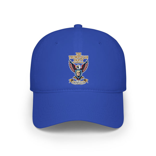 Embroidered Eagle Crest Low Profile Baseball Cap