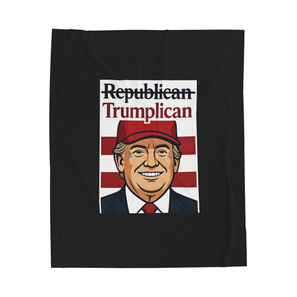 The Trumplican Party™ Velveteen Throw Blanket | D-38 - Image 1