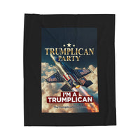 The Trumplican Party™ Velveteen Throw Blanket | D-39 - Image 1
