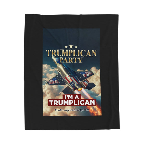 The Trumplican Party™ Velveteen Throw Blanket | D-39