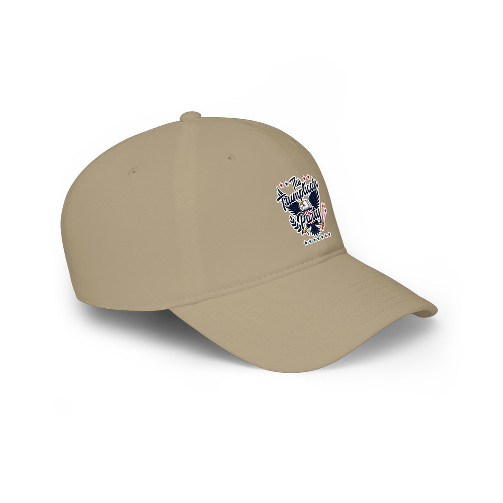 Low Profile Baseball Cap — 'The Trumplicans' Retro Patriotic Logo Hat - Image 16