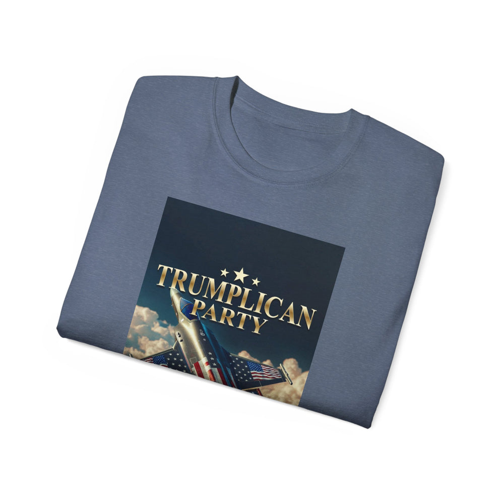 Trumpllican Party Tee - "Trumpllican Party" Fighter Jet Patriotic Political T-Shirt - Image 37