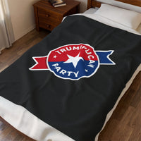 The Trumplican Party™ Velveteen Throw Blanket | D-30 - Image 3