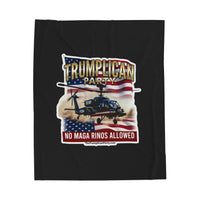 The Trumplican Party™ Velveteen Throw Blanket | D-73 - Image 1