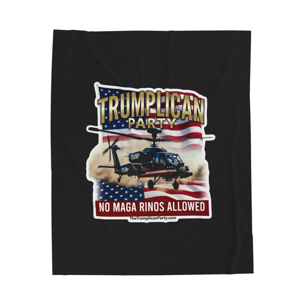 The Trumplican Party™ Velveteen Throw Blanket | D-73