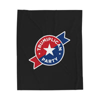 The Trumplican Party™ Velveteen Throw Blanket | D-30 - Image 1
