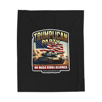 The Trumplican Party™ Velveteen Throw Blanket | D-64 - Image 1